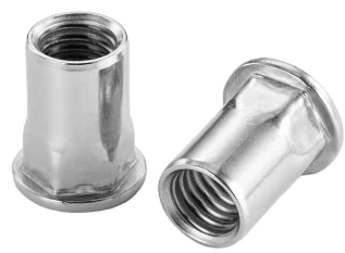 304 Stainless Hlau Ib Nrab Hexagon Tiaj Tus Taub Hau Rivet Txiv Rivet Txiv Rivet Txiv Ntseej